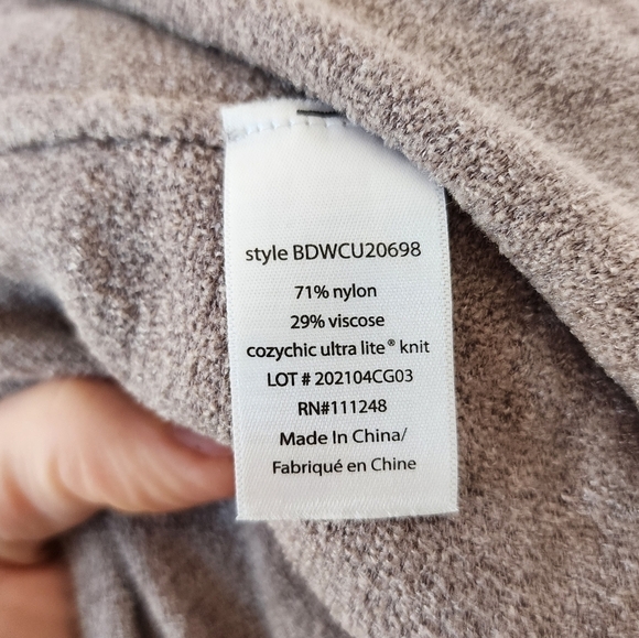 BAREFOOT DREAMS Beach Rock Belted Cardigan M - Picture 5 of 7